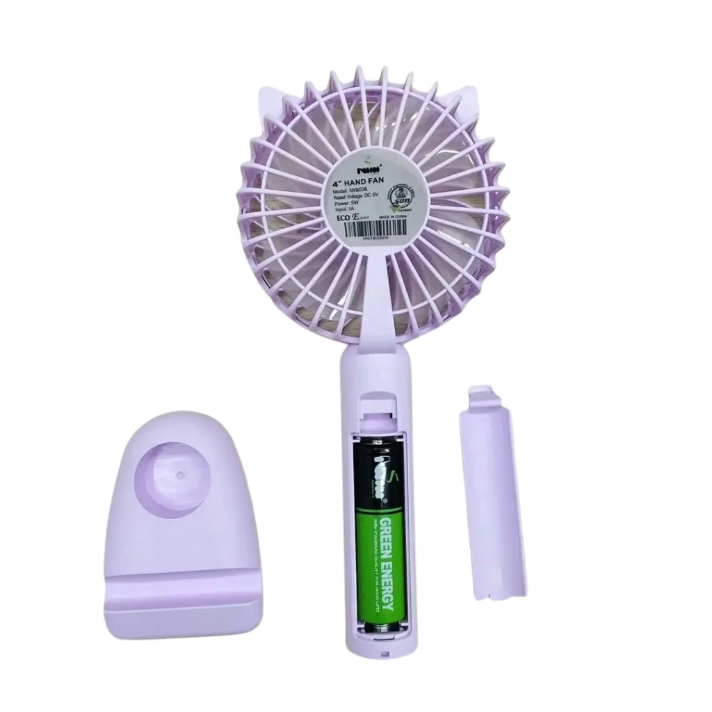 IWIN Energy IW-8038 Rechargeable Hand Fan – Portable USB Mini Fan image 3