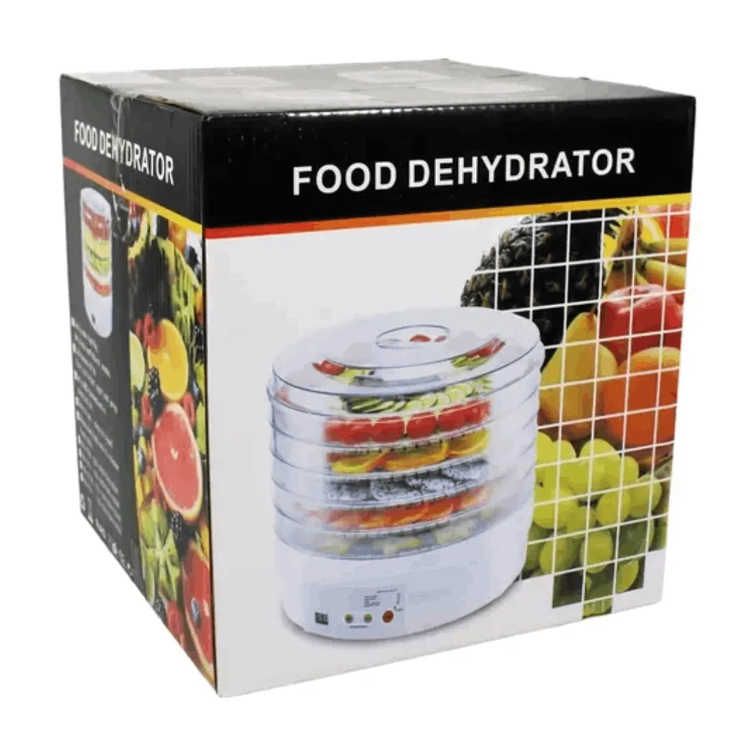 5 Tray Food Dehydrator – Transparent Fruit & Food Dryer Machine