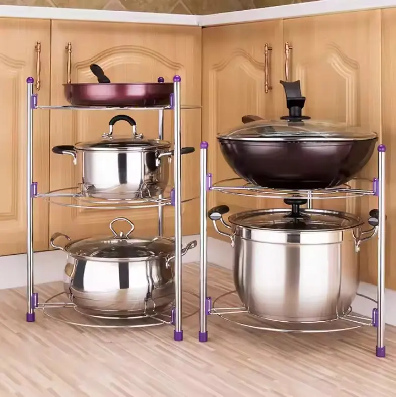 5 Layer Super Pot Steel Stand Kitchen Rack