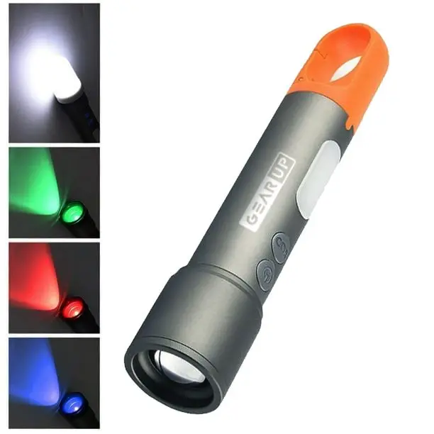 GearUP K57 Flashlight Rechargeable LED Torch