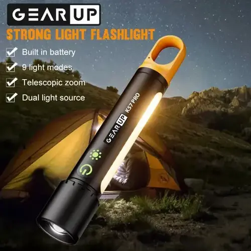GearUP K57 Pro Camping Light Flashlight