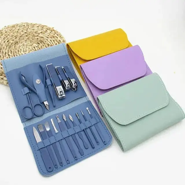 16 Pcs Manicure and Pedicure Set Stainless Steel Nail Cutter Tool Set